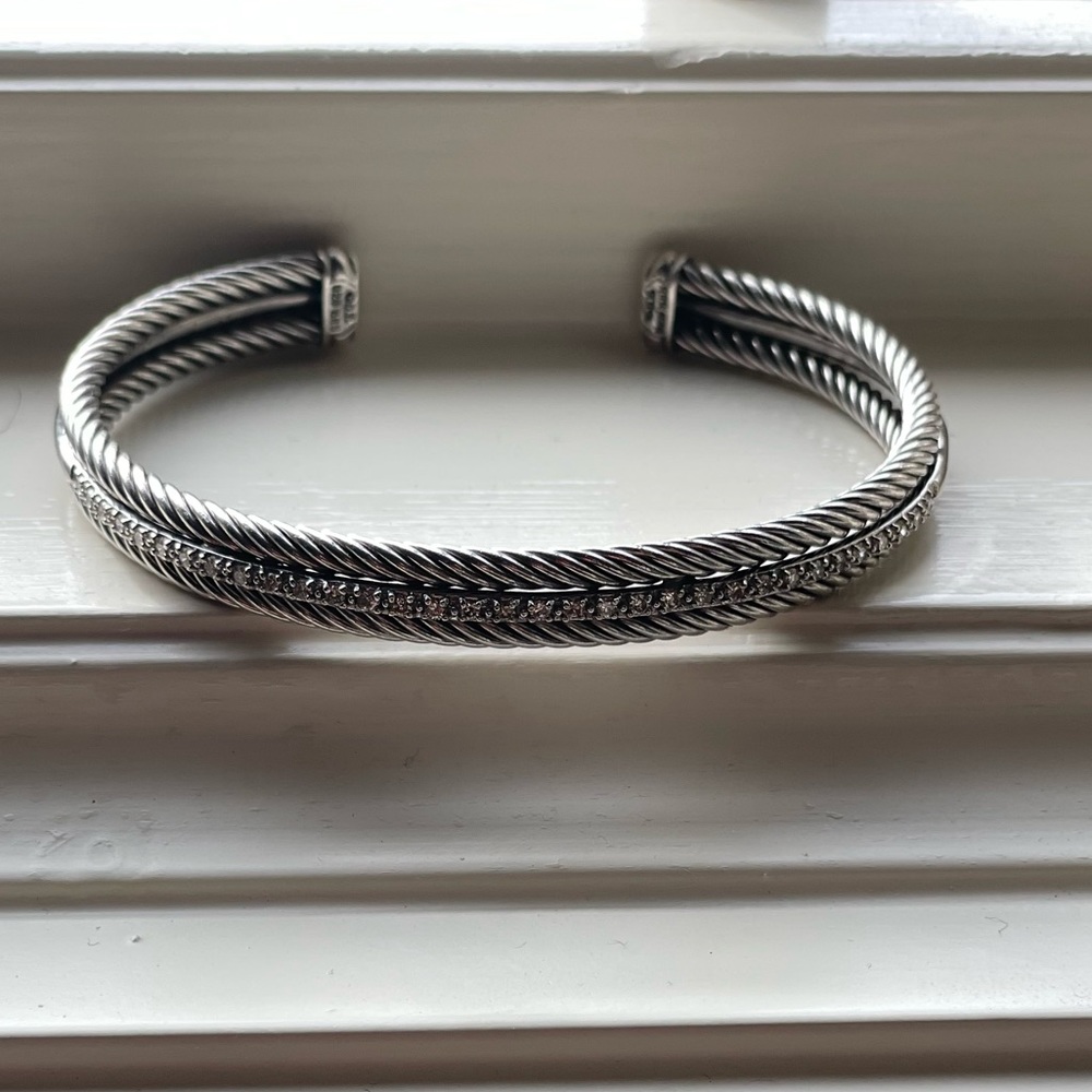 David Yurman authentic diamond bangle bracelet